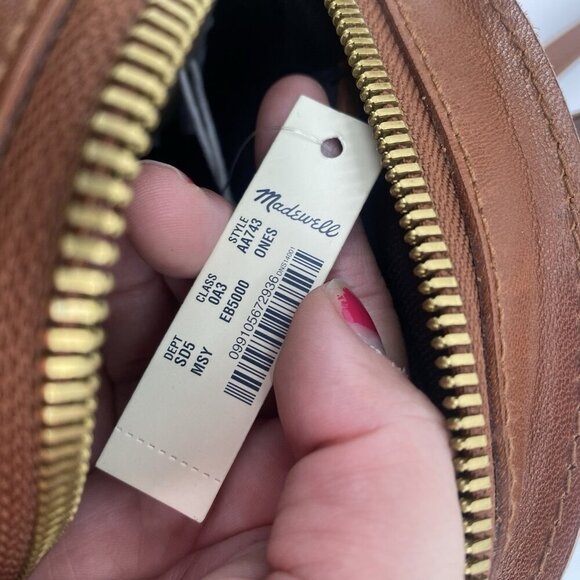 Madewell The Simple Circle Crossbody Bag Handbag Purse With Calf Hair NWT - Picture 13 of 15